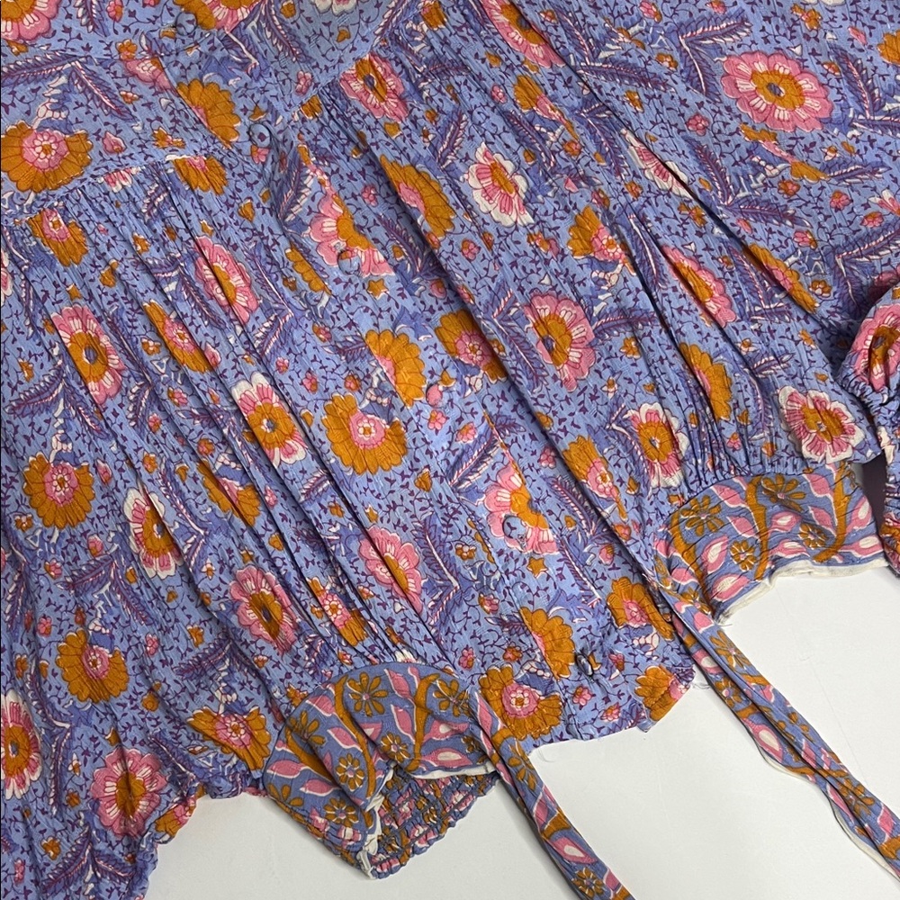 RACHEL Rachel Roy Women’s Floral Crop Blouse size M - Picture 6 of 10